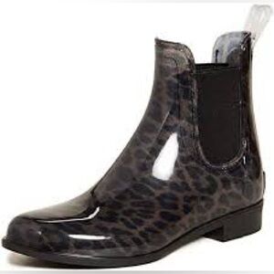 Sam Edelman Tinsley Leopard Print Chelsea Rain Boots | Size 7